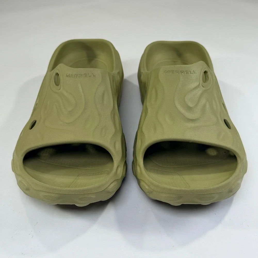 Merrell Hydro Slide 2 Sandal Mens 11 Mosstone Green Rubber Sport Comfort Outdoor